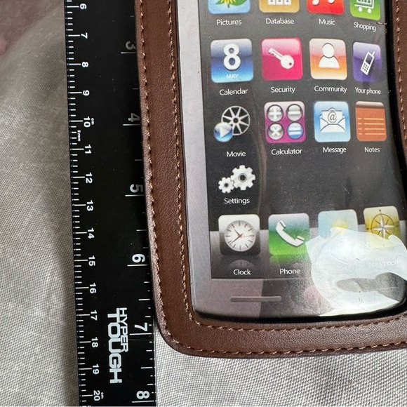 Adrienne Vittadini Brown Designer Tote Bag with Phone Bag - Picture 15 of 16